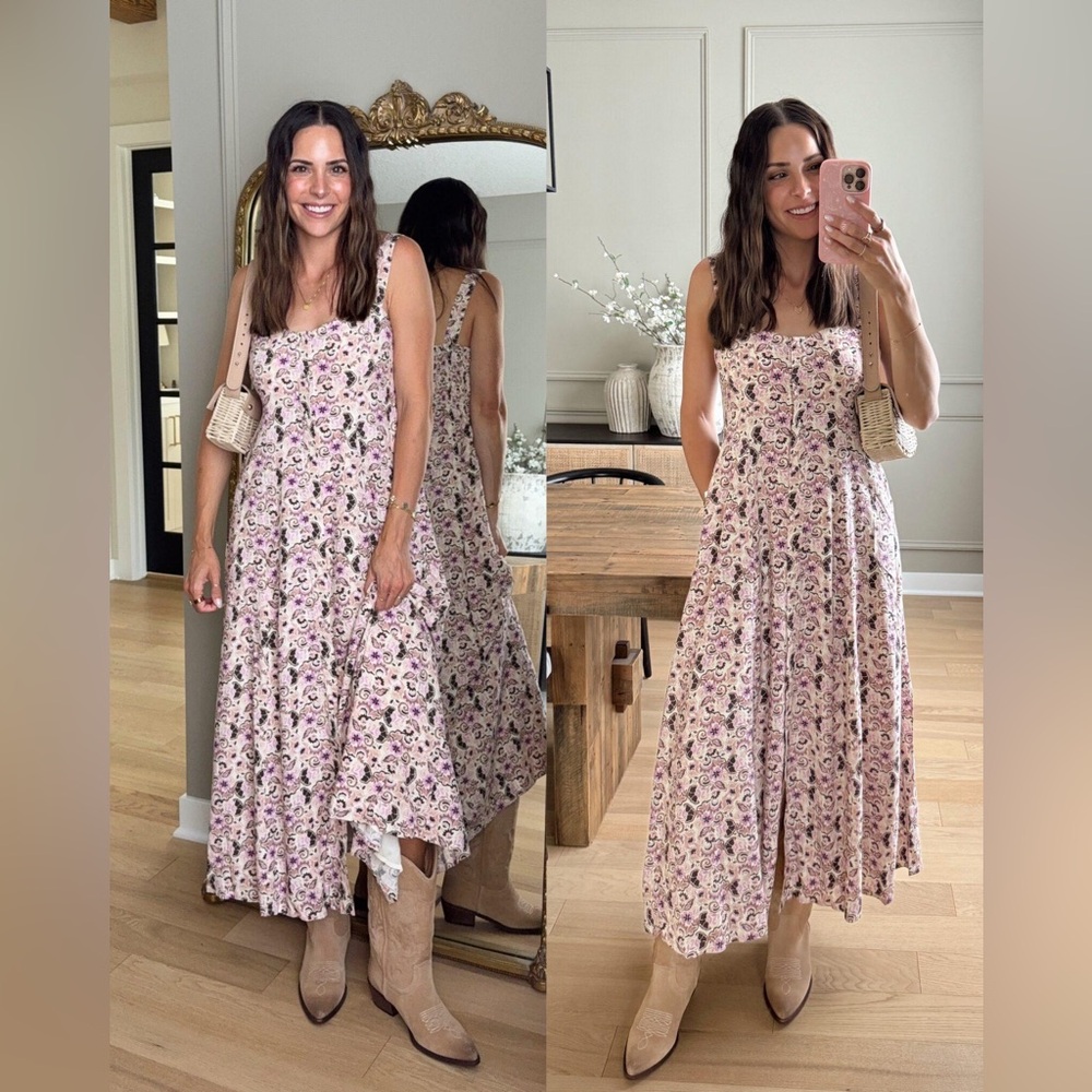 NWT Z Supply x Evereve Angel Eyes Toile‎ Midi Dress Size Large